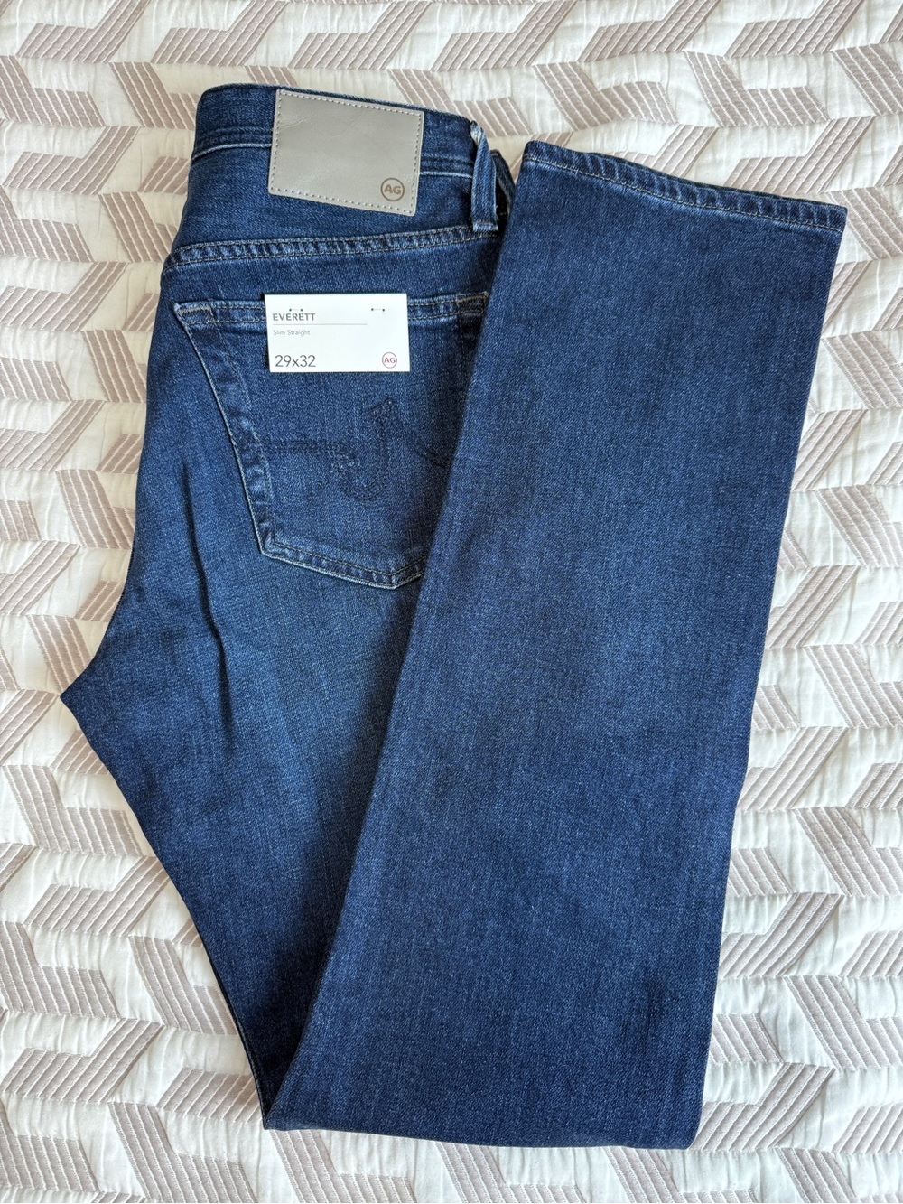 AG Adriano Goldschmied Everett Slim Straight Jeans Men 29x32 Thin Denim NWT - Picture 11 of 11